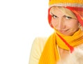 Girl in winter clothing Royalty Free Stock Photo