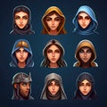 girl woman medieval ai generated