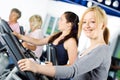 Girl working out at the gym Royalty Free Stock Photo