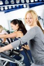 Girl working out at the gym Royalty Free Stock Photo