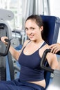 Girl working out in the gym Royalty Free Stock Photo