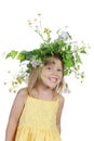 Girl with a wreath Royalty Free Stock Photo