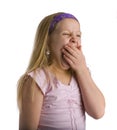 Girl Yawning Royalty Free Stock Photo