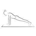 Yoga plank pose