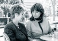 Girlfriends at lunch Royalty Free Stock Photo