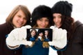 Girlfriends Selfies Royalty Free Stock Photo