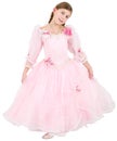 Girlie in pinkish dress Royalty Free Stock Photo