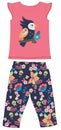 GIRLS BABY FROCKS SET FLOWER PRINT