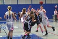 Girls Basketball Action Royalty Free Stock Photo