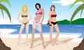 Girls on the beach