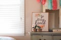 Bright cheerful decor for girls bedroom