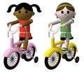 Girls on bikes