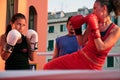 Girls boxing