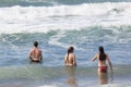 Girls Boy Swimming Beach Royalty Free Stock Photo