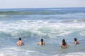 Girls Boy Swimming Beach Royalty Free Stock Photo