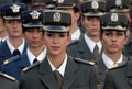 Girls cadet unit Royalty Free Stock Photo