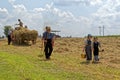 Girls Carry Water for the Hay Crew