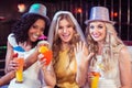 Girls celebrating bachelorette party