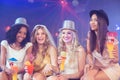 Girls celebrating bachelorette party