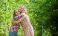 Girls children best friends hug. Sisterhood love and support. Happy childhood. Hug and love concept. Kids happy together Royalty Free Stock Photo