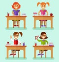 Girls in classroom