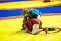 Girls compete in Sambo