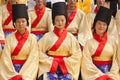 Girls dressed in costume, China