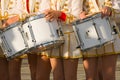 Girls with drums Royalty Free Stock Photo