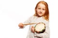 Girls drums Royalty Free Stock Photo