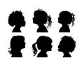 girls face profile,silhoutte