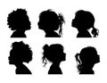 girls face profile,silhoutte