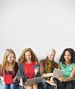 Girls Friendship Togetherness Online Shopping Concept Royalty Free Stock Photo