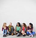 Girls Friendship Togetherness Talking Sitting Girlfriend Concept Royalty Free Stock Photo