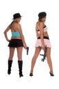 Girls With Guns Royalty Free Stock Photo