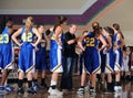Girls High School Basketball. Royalty Free Stock Photo