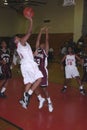 Teen girls playing high school basketball in Bladensburg, Maryland Royalty Free Stock Photo