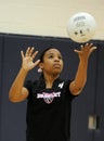 Girls High School Volleyball Royalty Free Stock Photo