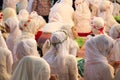 Girls with hijab in a big mosque