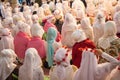 Girls with hijab in a big mosque