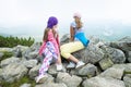 Girls Hiking in Tatra Mountain