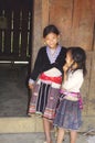 Girls of the Hmong flowered ethnic