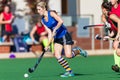 Girls Hockey Action Astro Royalty Free Stock Photo