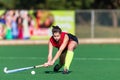 Girls Hockey Sweep Pass Royalty Free Stock Photo