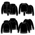 Girls hoodies.Black
