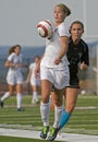 Girls HS Soccer Royalty Free Stock Photo