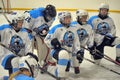 Girls ice hockey match