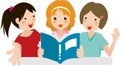 Girls joy in reading