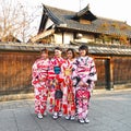 Girls in Kimonos in Gion, Kyoto