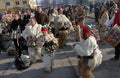 Kukeri, mummers perform rituals with costumes and big bells, intended to scare away evil spirits during the international festival