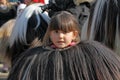 Kukeri, mummers perform rituals with costumes and big bells, intended to scare away evil spirits during the international festival